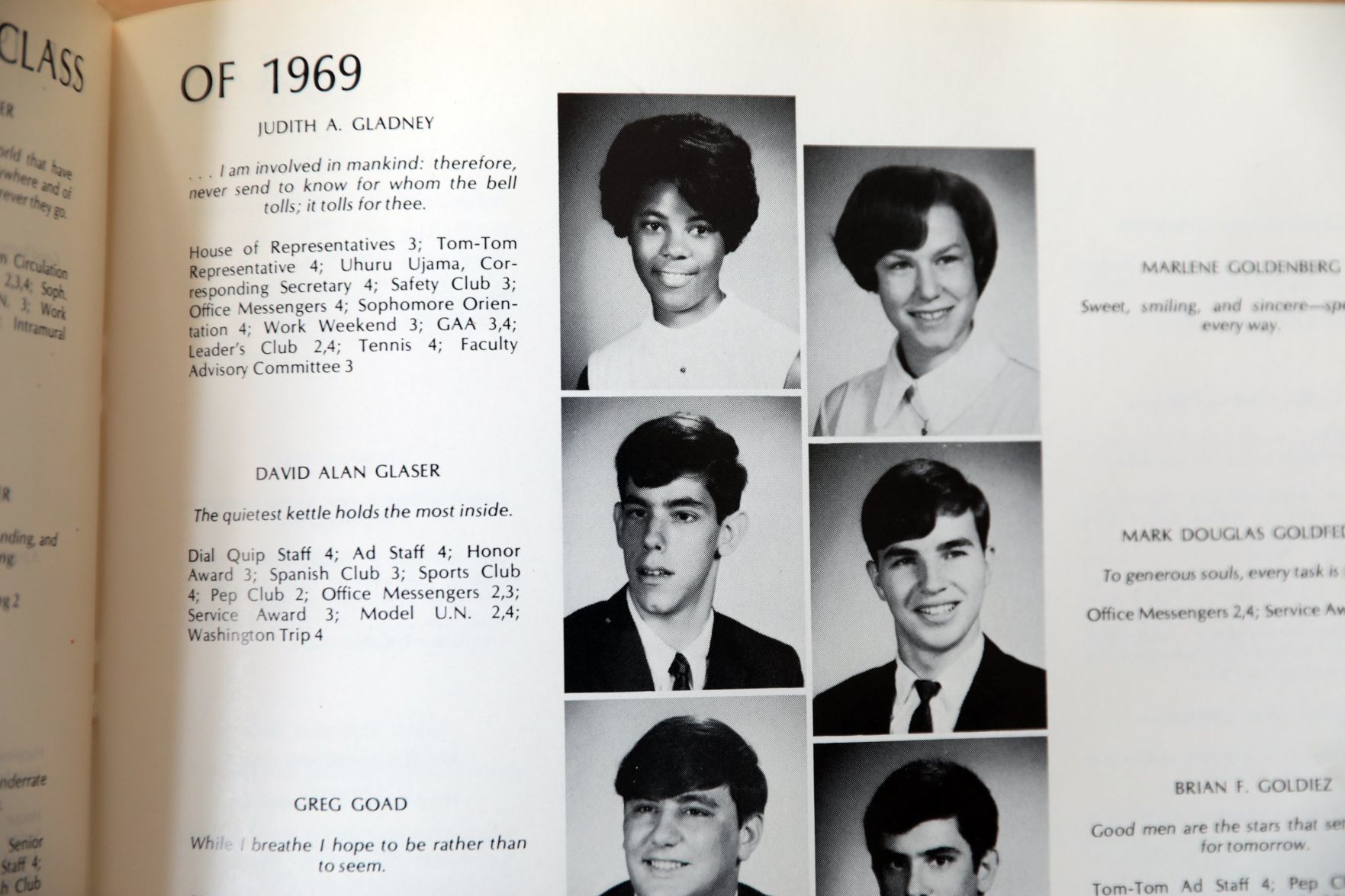 Judy Gladney remembers being part of the first wave of integration at U City High School